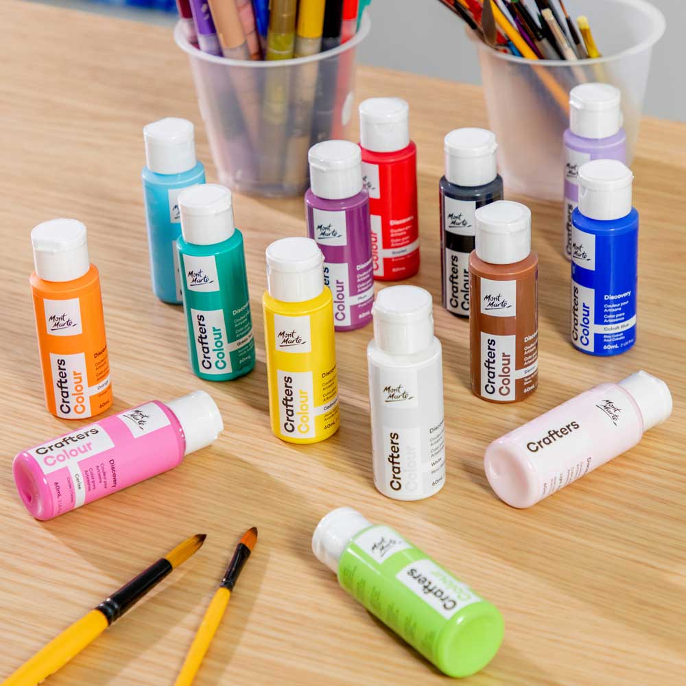 Crafters Colour Paint Set Discovery 14 x 60ml (2 US fl.oz) - Image 8