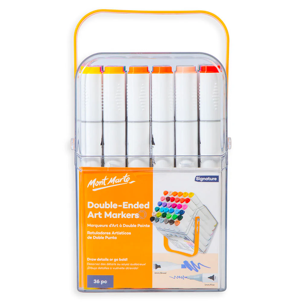 Double-Ended Art Markers in Case Signature 36pc - Image 2