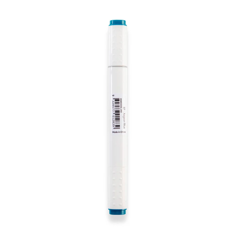Dual Tip Art Marker Premium - Aegean Blue B7 - Image 3