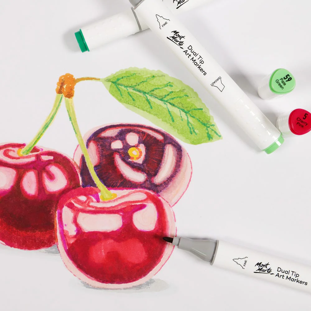 Dual Tip Art Marker Premium - Aegean Blue B7 - Image 4