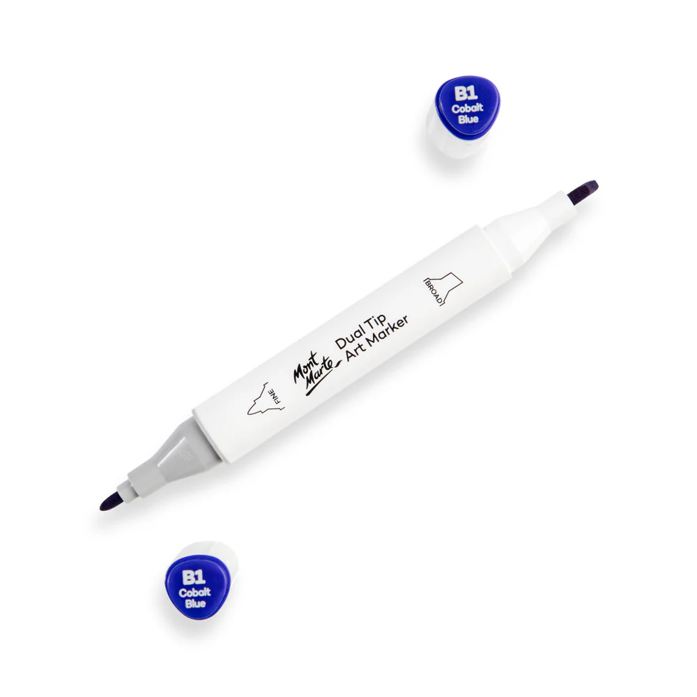 Dual Tip Art Marker Premium - Cobalt Blue B1