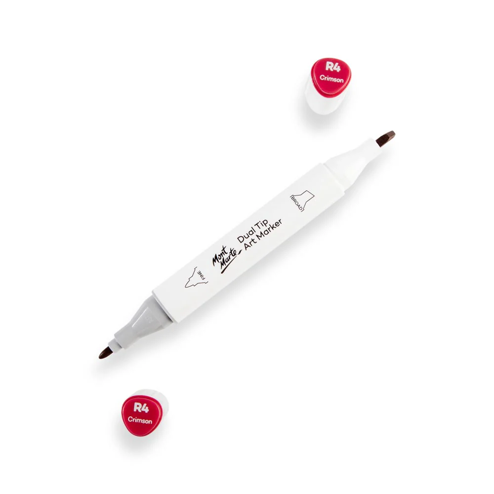 Dual Tip Art Marker Premium - Crimson R4