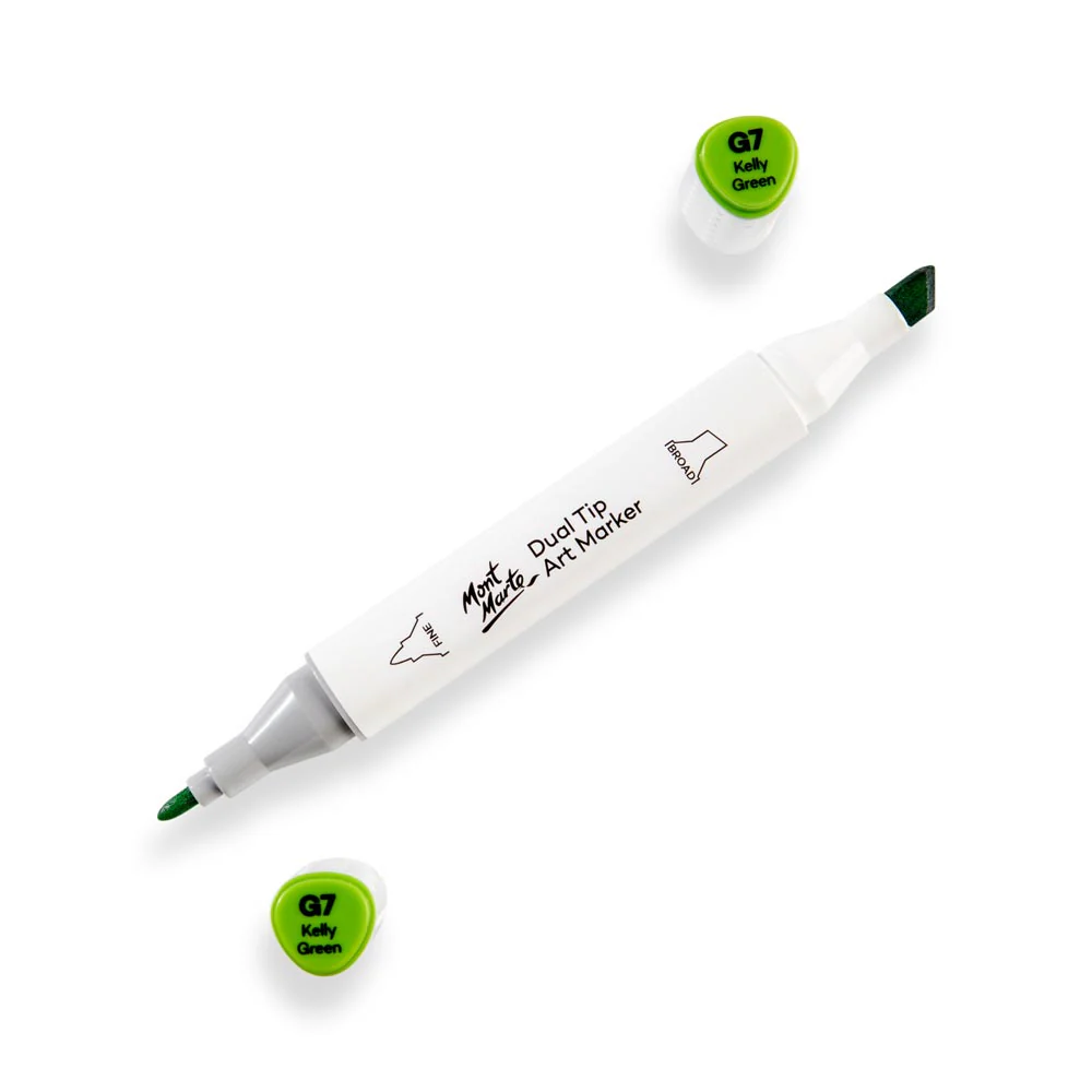 Dual Tip Art Marker Premium - Kelly Green G7