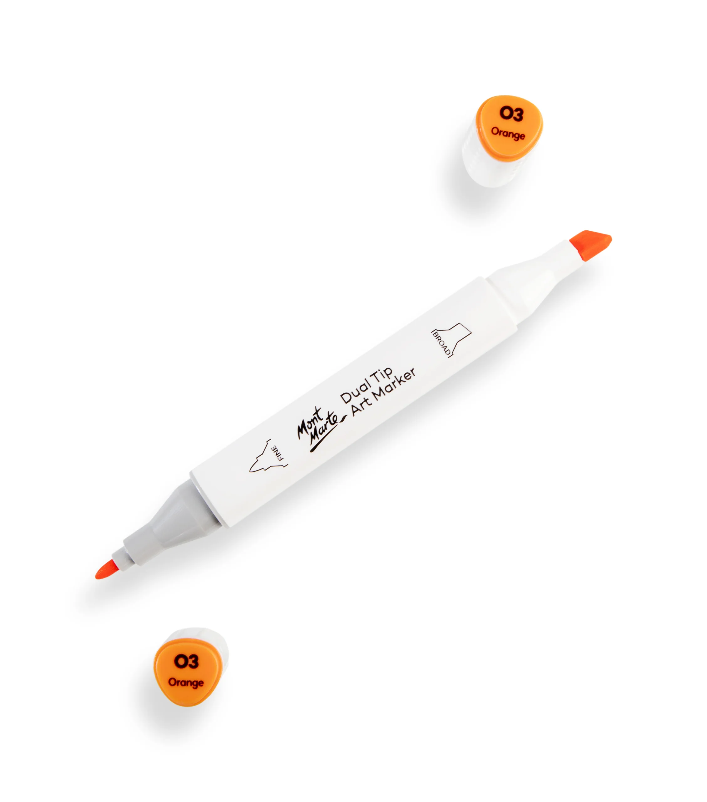 Dual Tip Art Marker Premium - Orange O3