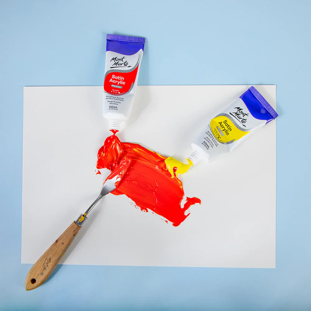 Satin Acrylic Primary Paint Set 6pc x 50ml (1.7 US fl.oz) - Image 8