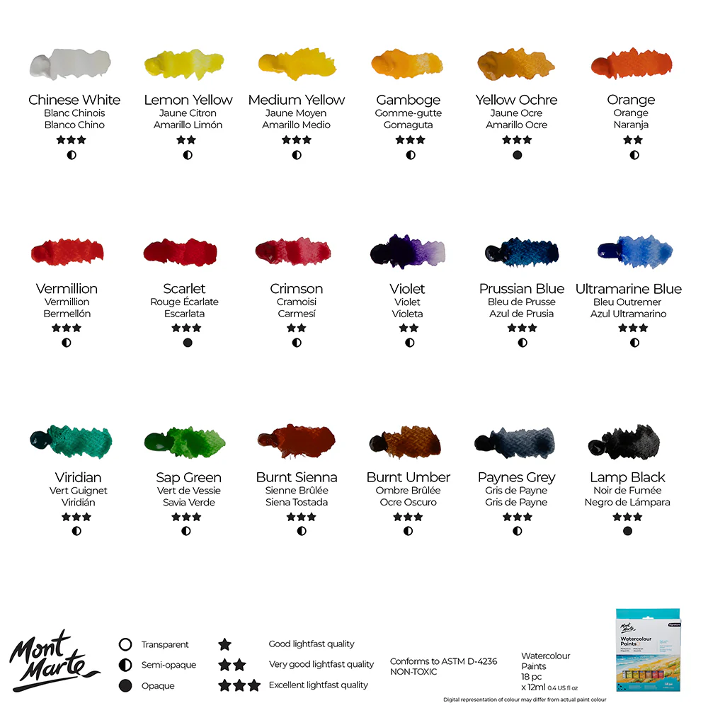 Watercolour Paint Set Signature 18pc x 12ml (0.4 US fl.oz) - Image 11