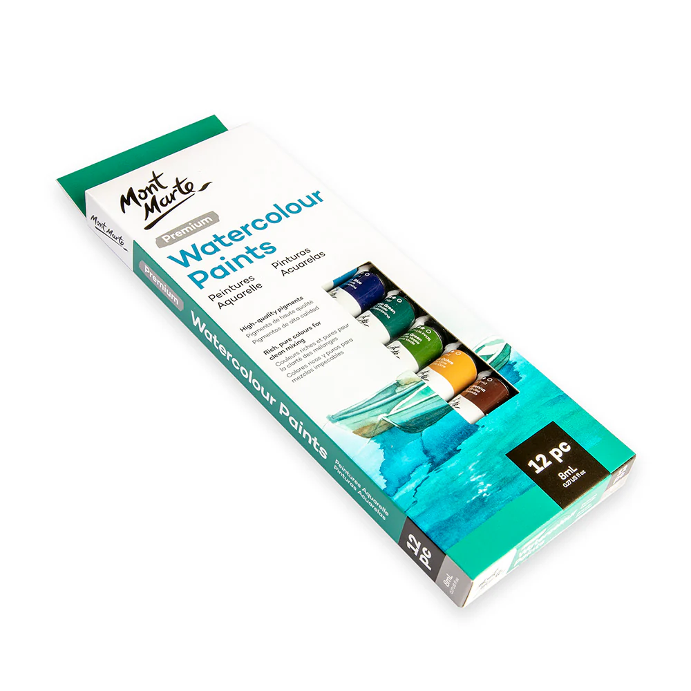 Watercolour Paints Premium 12pc x 8ml - Image 3