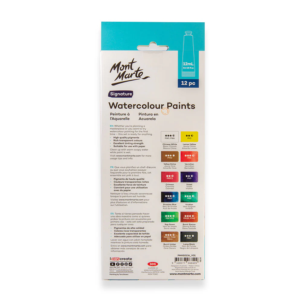 Watercolour Paints Signature 12pc x 12ml - Image 4