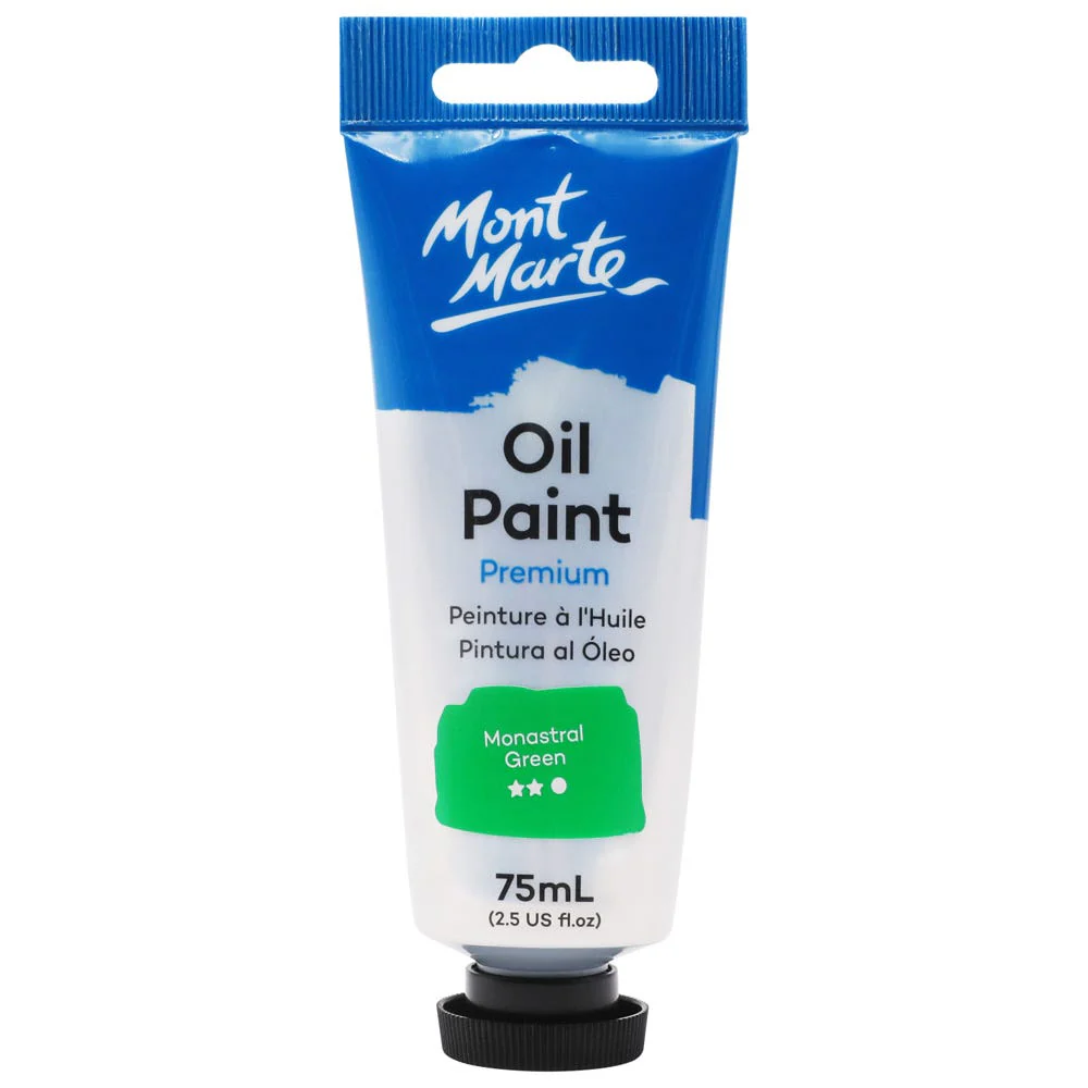 Oil Paint Premium 75ml (2.5 US fl.oz) Tube - Monastral Green