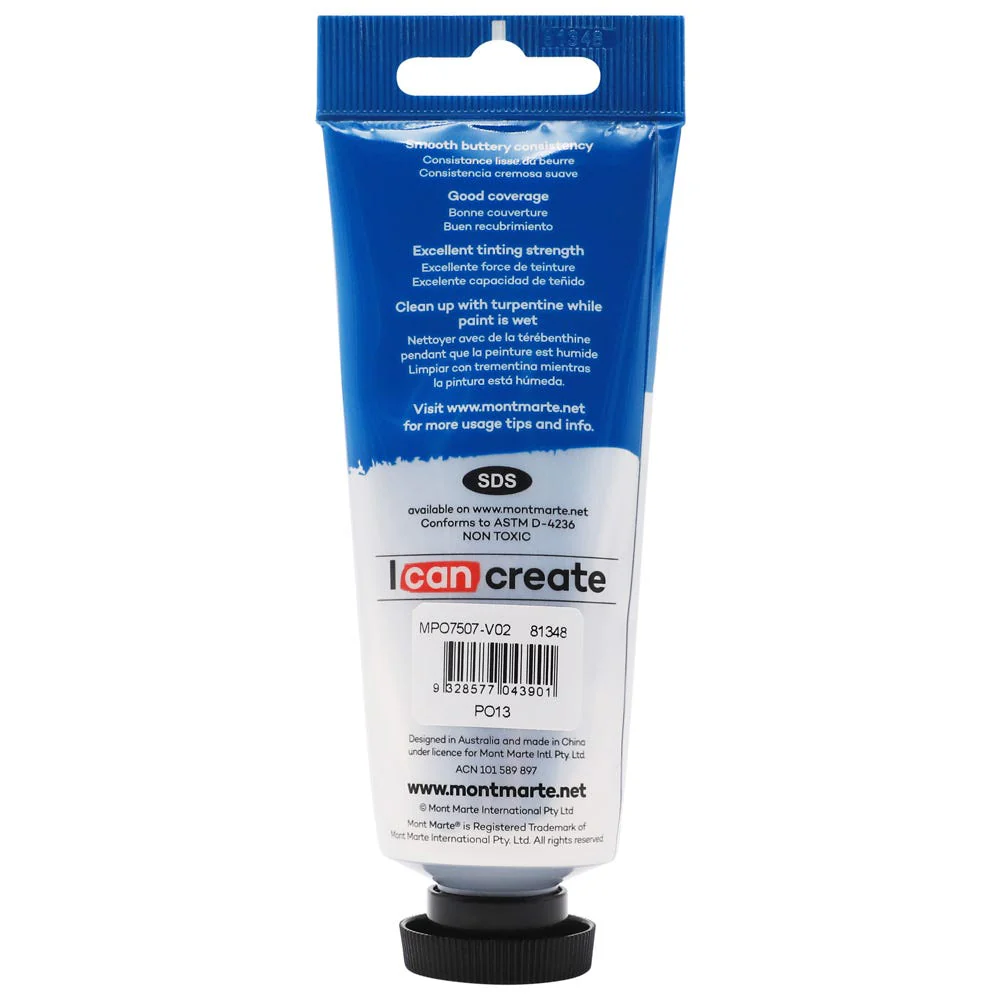 Oil Paint Premium 75ml (2.5 US fl.oz) Tube - Orange - Image 2