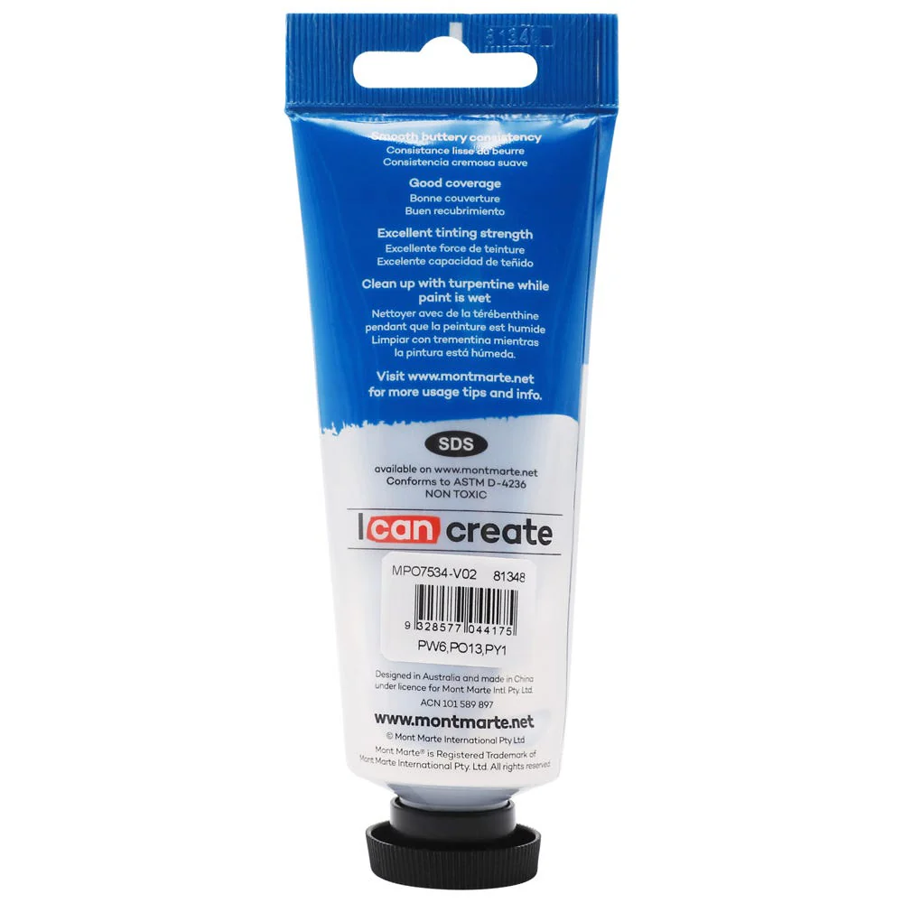 Oil Paint Premium 75ml (2.5 US fl.oz) Tube - Porcelain - Image 2