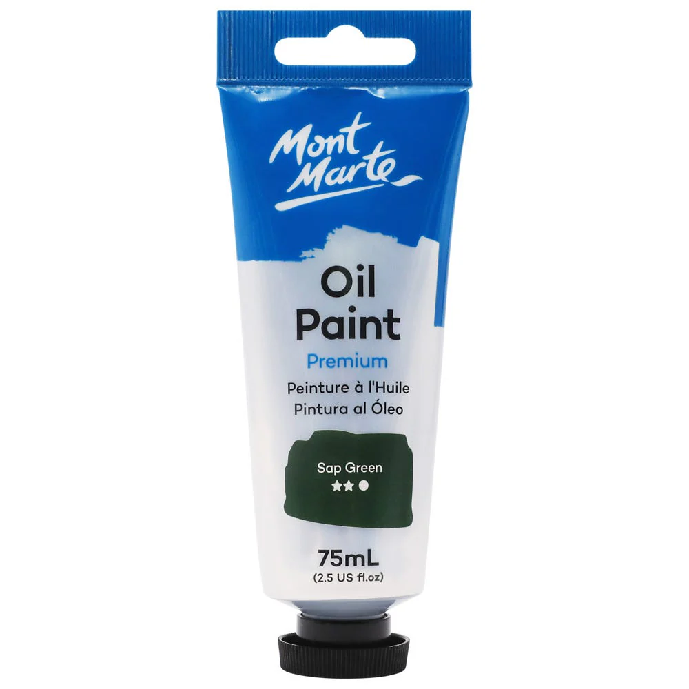 Oil Paint Premium 75ml (2.5 US fl.oz) Tube - Sap Green