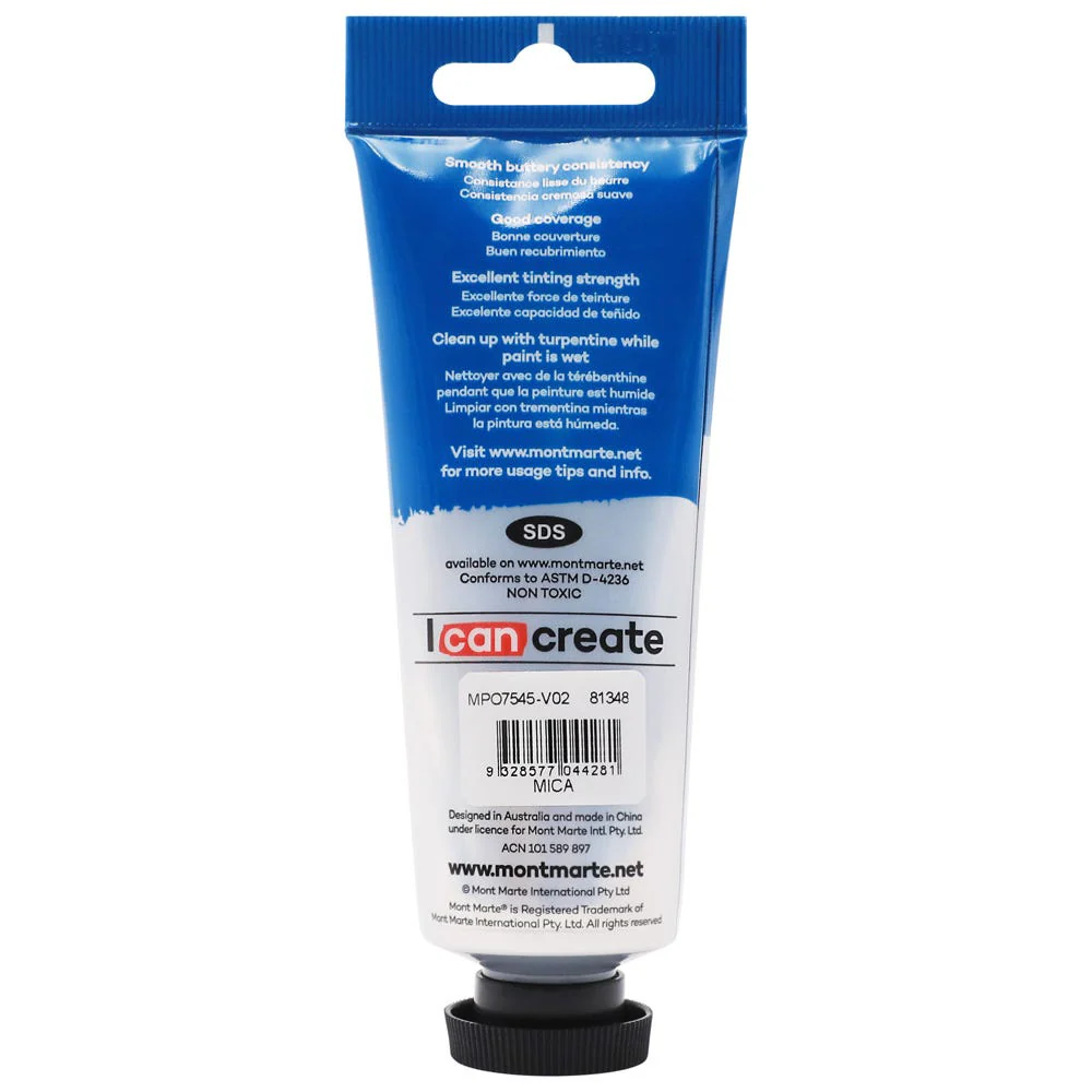 Oil Paint Premium 75ml (2.5 US fl.oz) Tube - Silver - Image 2