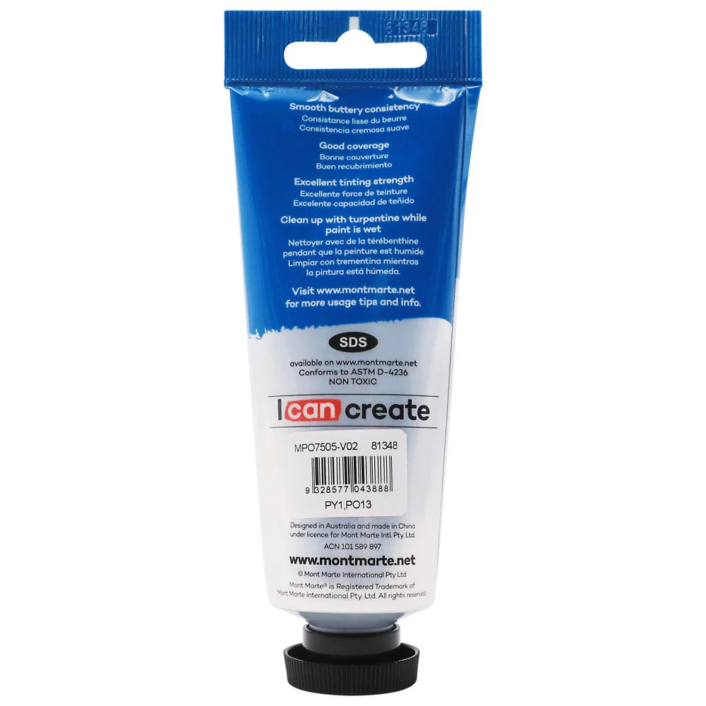 Oil Paint Premium 75ml (2.5 US fl.oz) Tube - Yellow Deep - Image 2