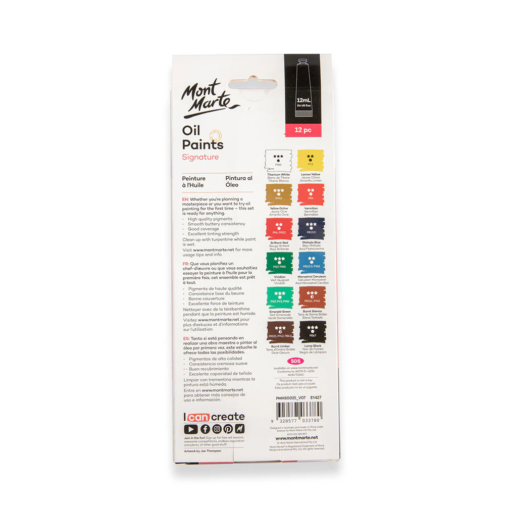 Oil Paints Signature 12pc x 12ml (0.4 US fl.oz) - Image 5