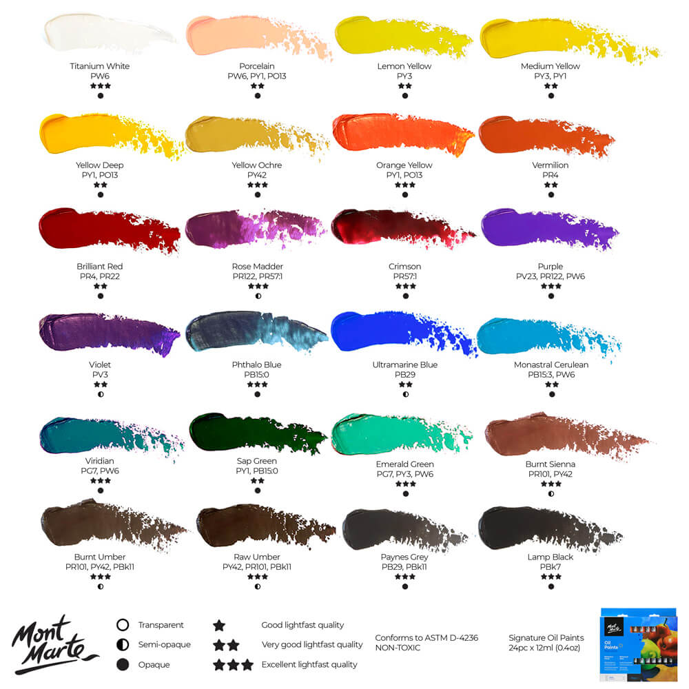 Oil Paints Signature 24pc x 12ml (0.4 US fl.oz) - Image 10