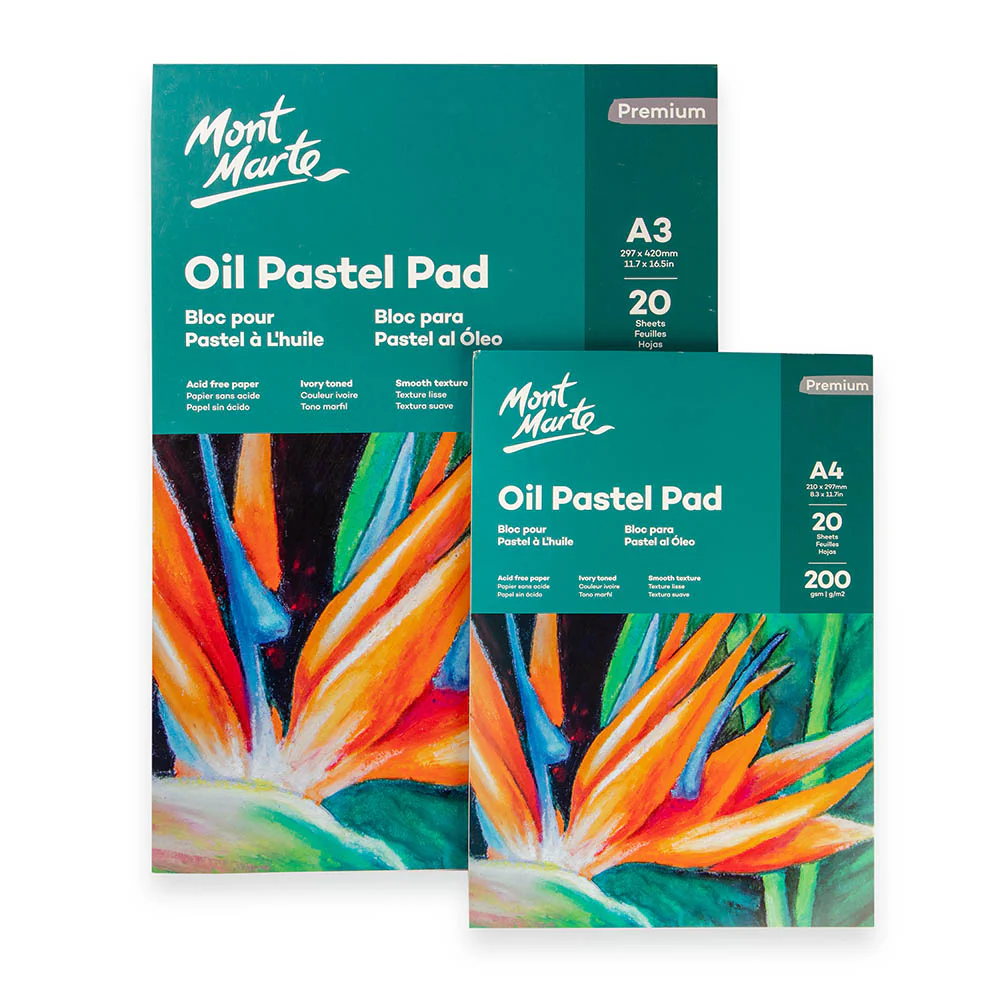 Oil Pastel Pad Premium A4 20 Sheets 200gsm - Image 5