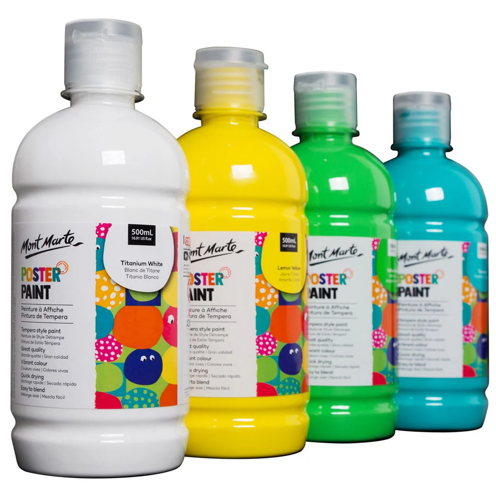 Poster Paint 500ml (16.91 US fl.oz) - Lemon Yellow - Image 3