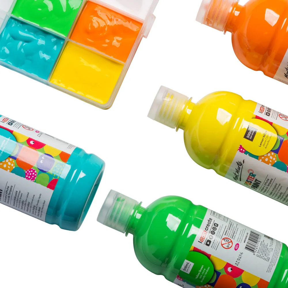 Poster Paint 500ml (16.91 US fl.oz) - Orange Yellow - Image 4