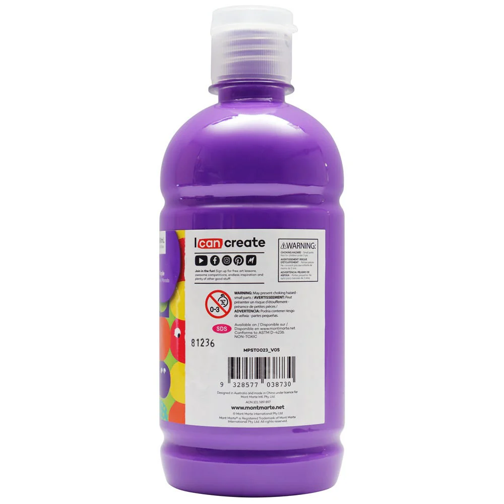 Poster Paint 500ml (16.91 US fl.oz) - Purple - Image 4