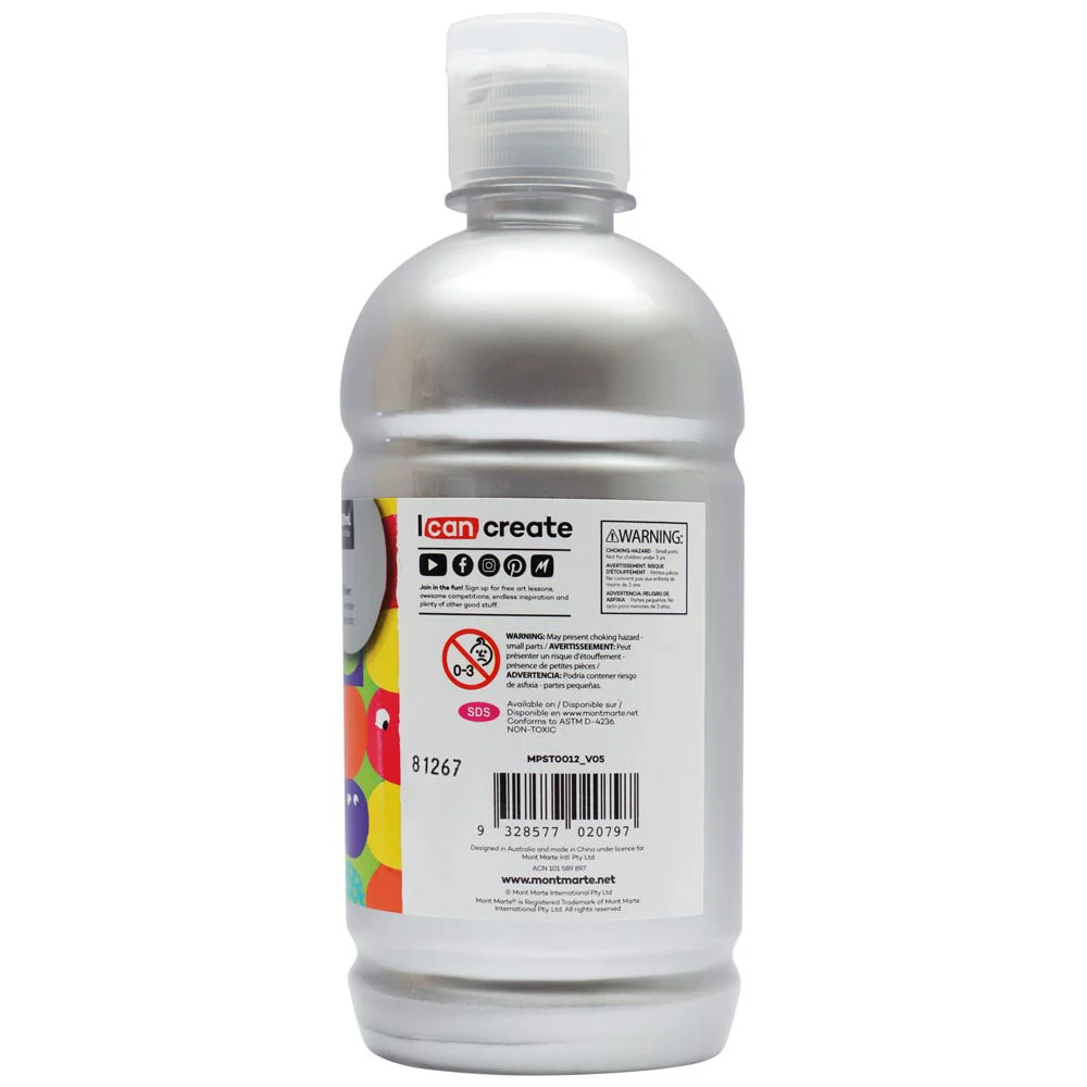 Poster Paint 500ml (16.91 US fl.oz) - Silver - Image 6