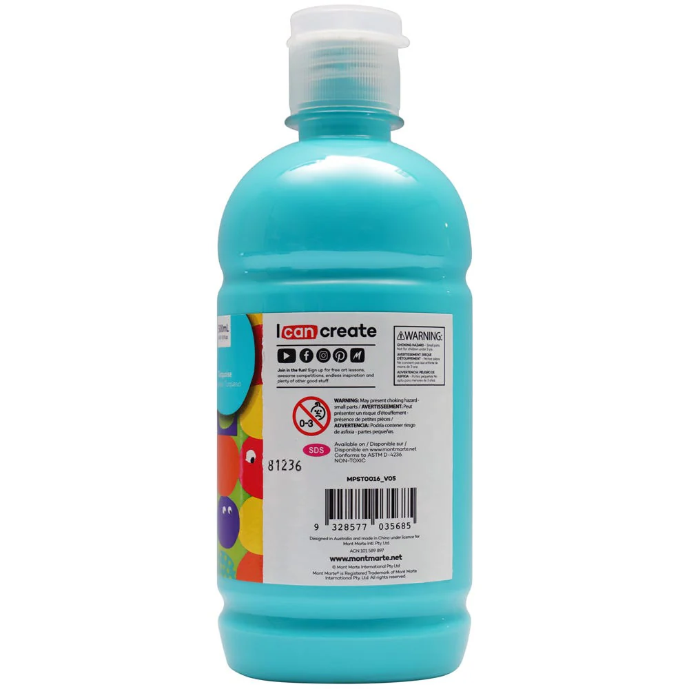 Poster Paint 500ml (16.91 US fl.oz) - Turquoise - Image 7