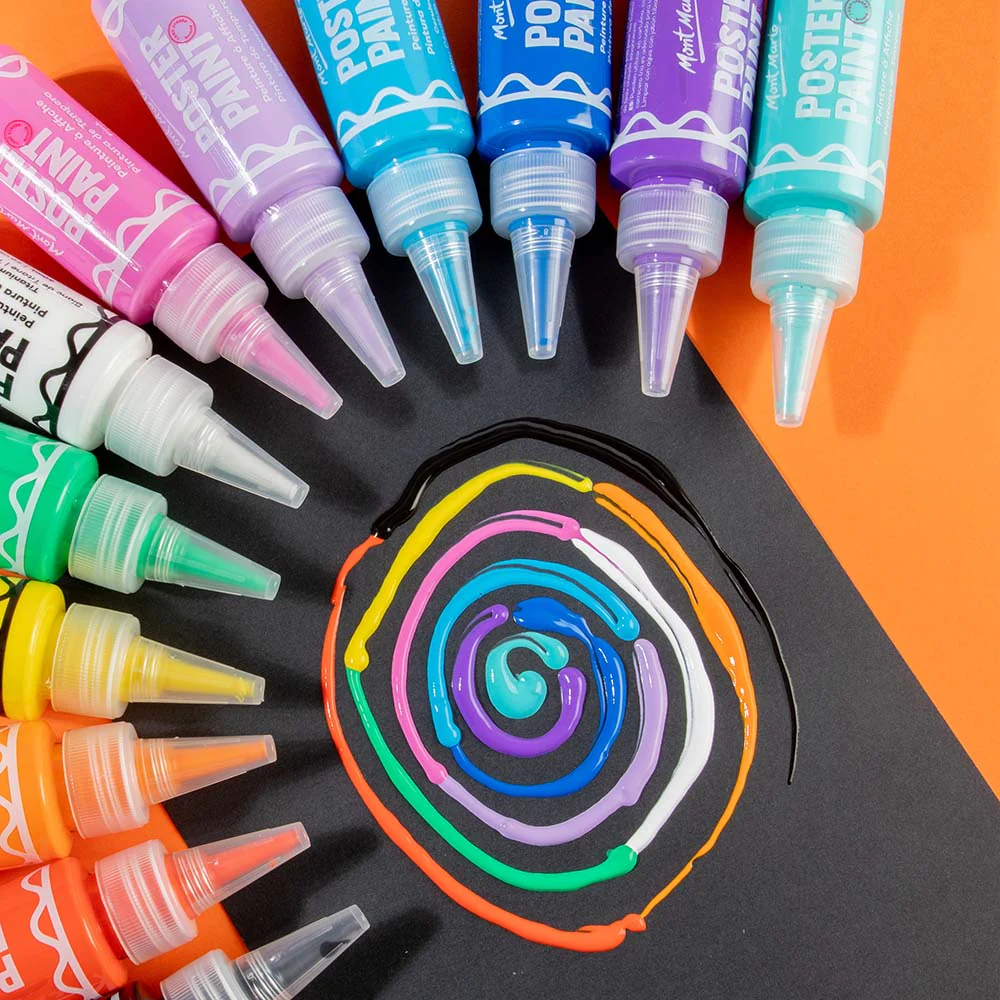 Poster Paints 12pc x 60ml (2 US fl.oz) - Image 5