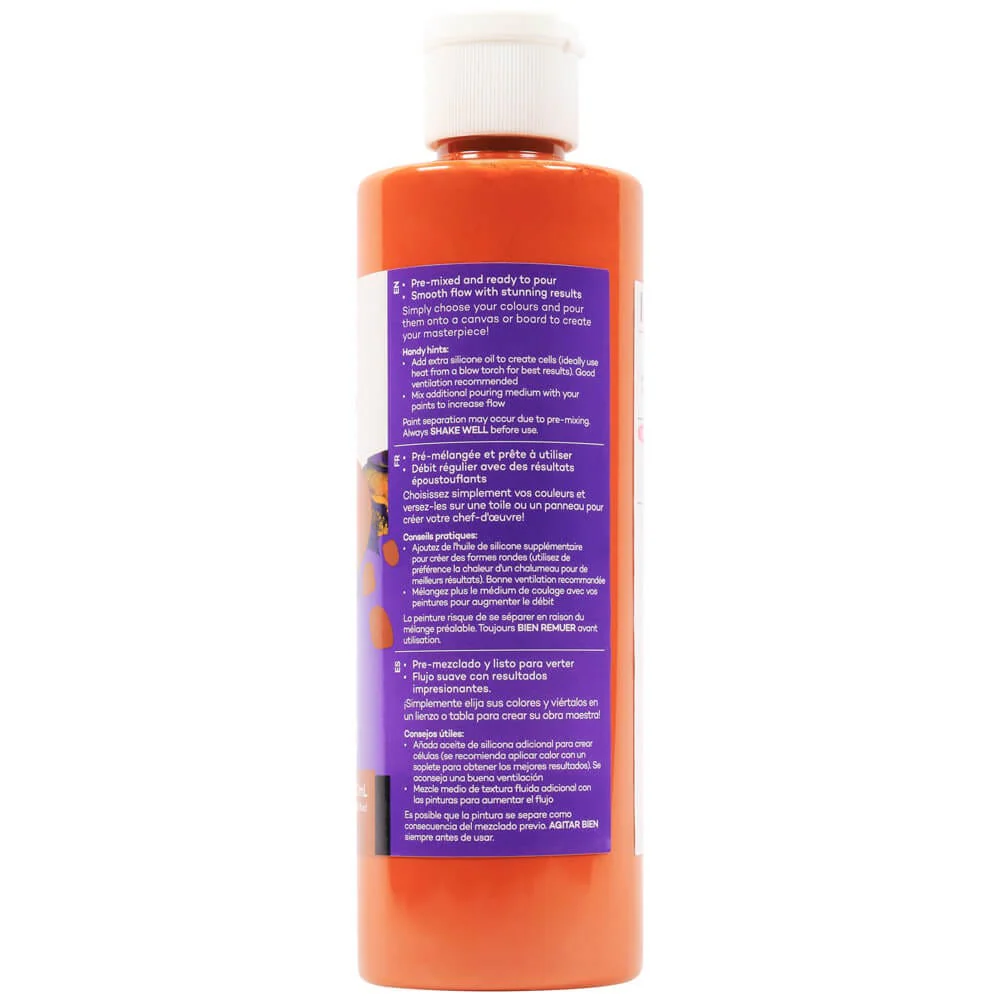 Pouring Acrylic Paint Premium 240ml (8.12 US fl.oz) - Burnt Sienna - Image 2