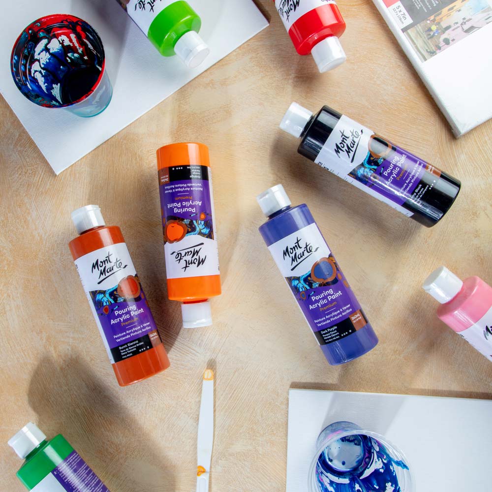 Pouring Acrylic Paint Premium 240ml (8.12 US fl.oz) - Burnt Sienna - Image 8