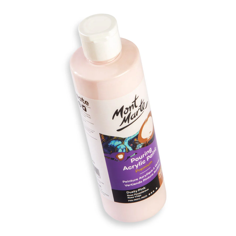 Pouring Acrylic Paint Premium 240ml (8.12 US fl.oz) - Dusty Pink - Image 2