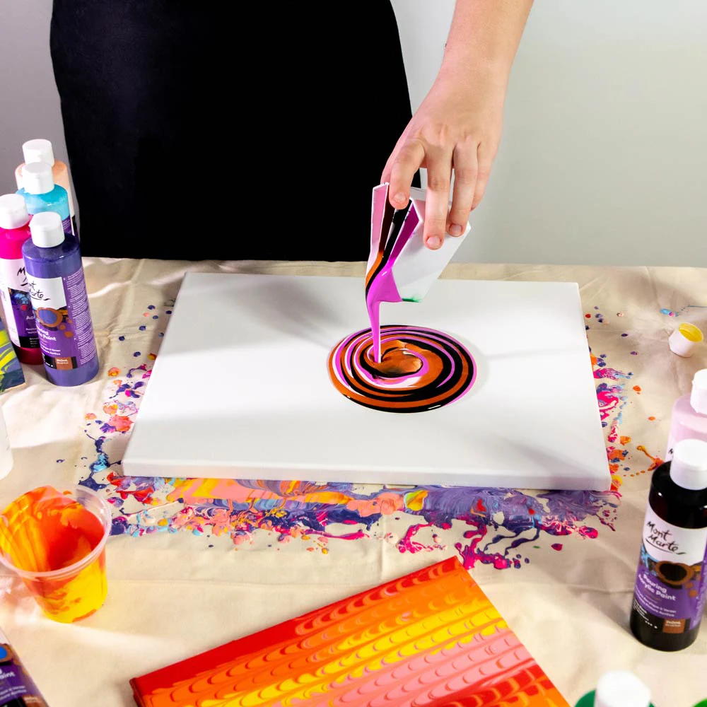 Pouring Acrylic Paint Premium 240ml (8.12 US fl.oz) - Lamp Black - Image 6