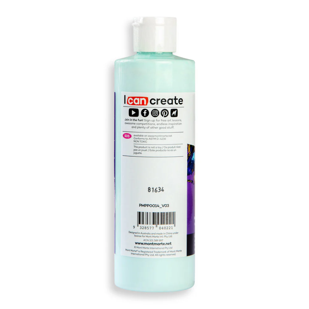 Pouring Acrylic Paint Premium 240ml (8.12 US fl.oz) - Light Aquamarine - Image 3