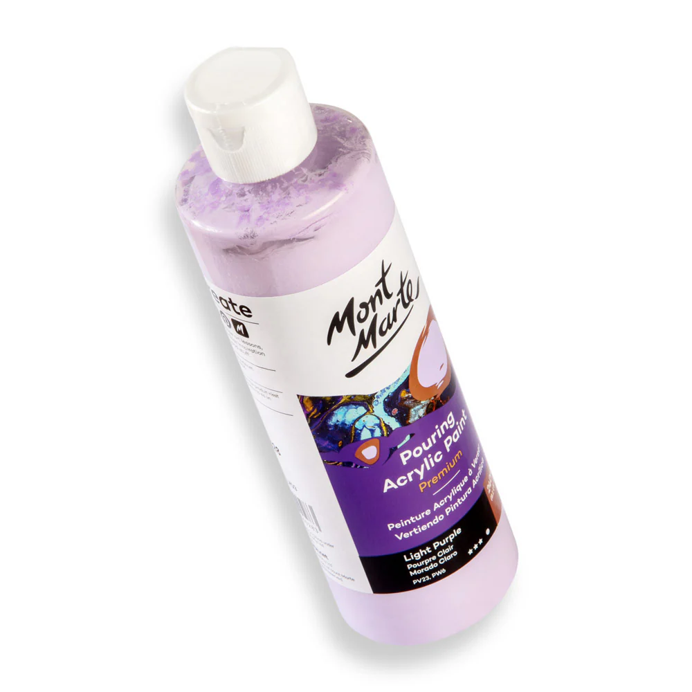 Pouring Acrylic Paint Premium 240ml (8.12 US fl.oz) - Light Purple - Image 2