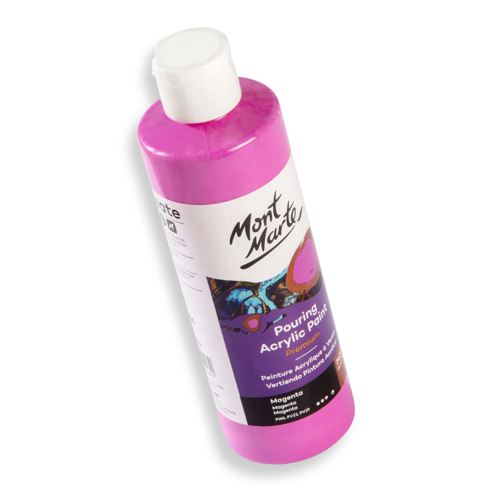 Pouring Acrylic Paint Premium 240ml (8.12 US fl.oz) - Magenta - Image 2
