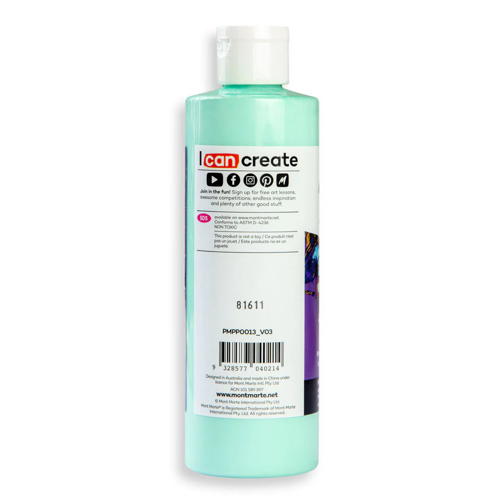 Pouring Acrylic Paint Premium 240ml (8.12 US fl.oz) - Mint Green - Image 3