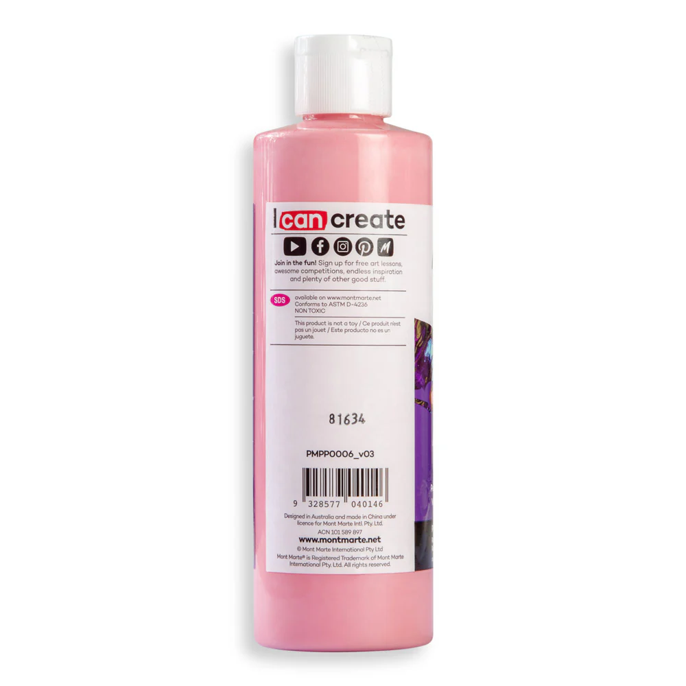 Pouring Acrylic Paint Premium 240ml (8.12 US fl.oz) - Pink - Image 3