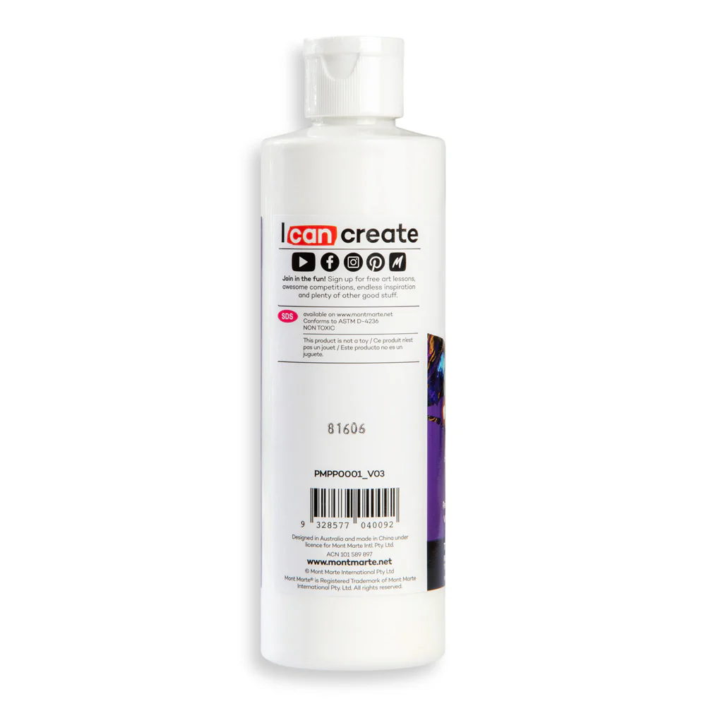 Pouring Acrylic Paint Premium 240ml (8.12 US fl.oz) - Titanium White - Image 3