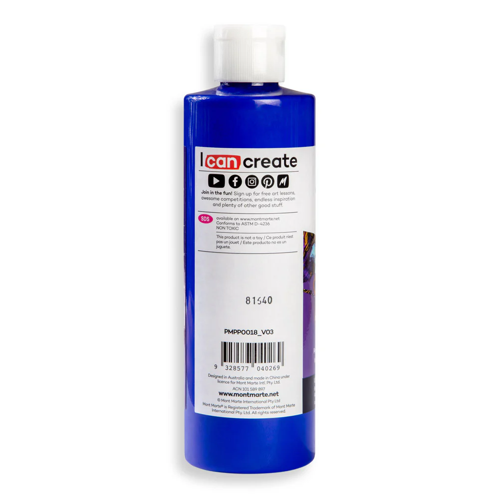 Pouring Acrylic Paint Premium 240ml (8.12 US fl.oz) - Ultramarine Blue - Image 3