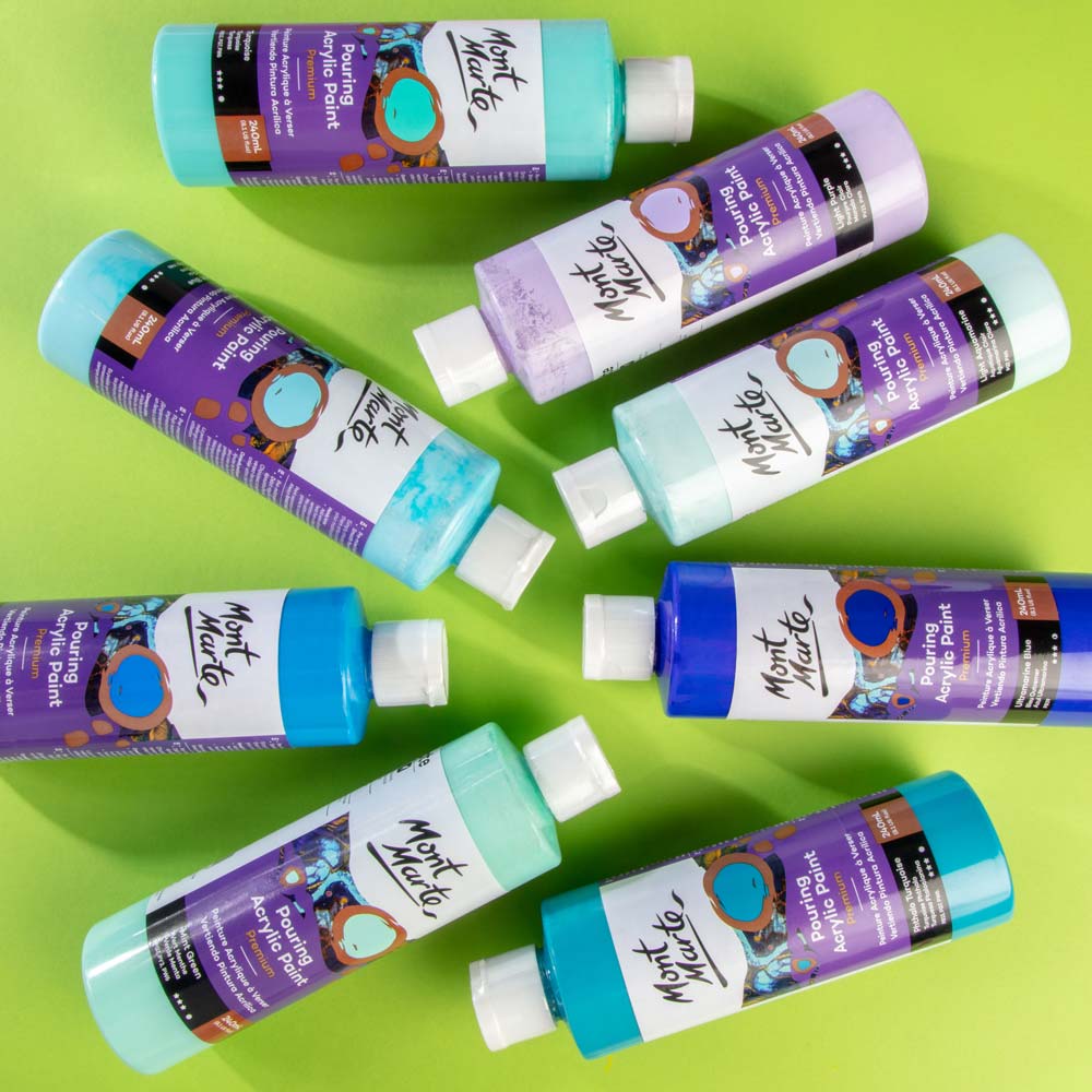 Pouring Acrylic Paint Premium 240ml (8.12 US fl.oz) - Ultramarine Blue - Image 7