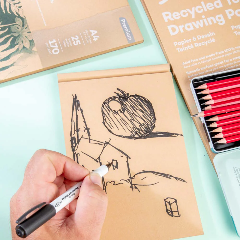 Recycled Toned Drawing Paper A3 25 Sheets 170gsm - Image 6