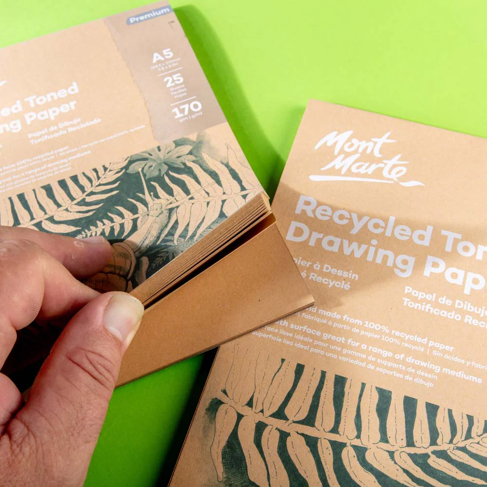 Recycled Toned Drawing Paper A5 25 Sheets 170gsm - Image 5