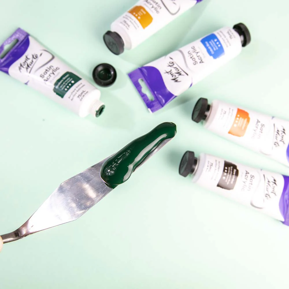 Satin Acrylic Paint Premium 75ml (2.5 US fl.oz) Tube - Hookers Green - Image 7