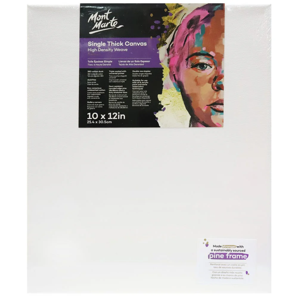 Single Thick Canvas Premium 25.4 x 30.5cm (10 x 12in)