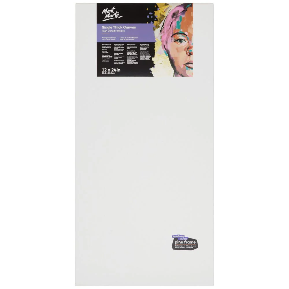 Single Thick Canvas Premium 30.5 x 60.9cm (12 x 24in)