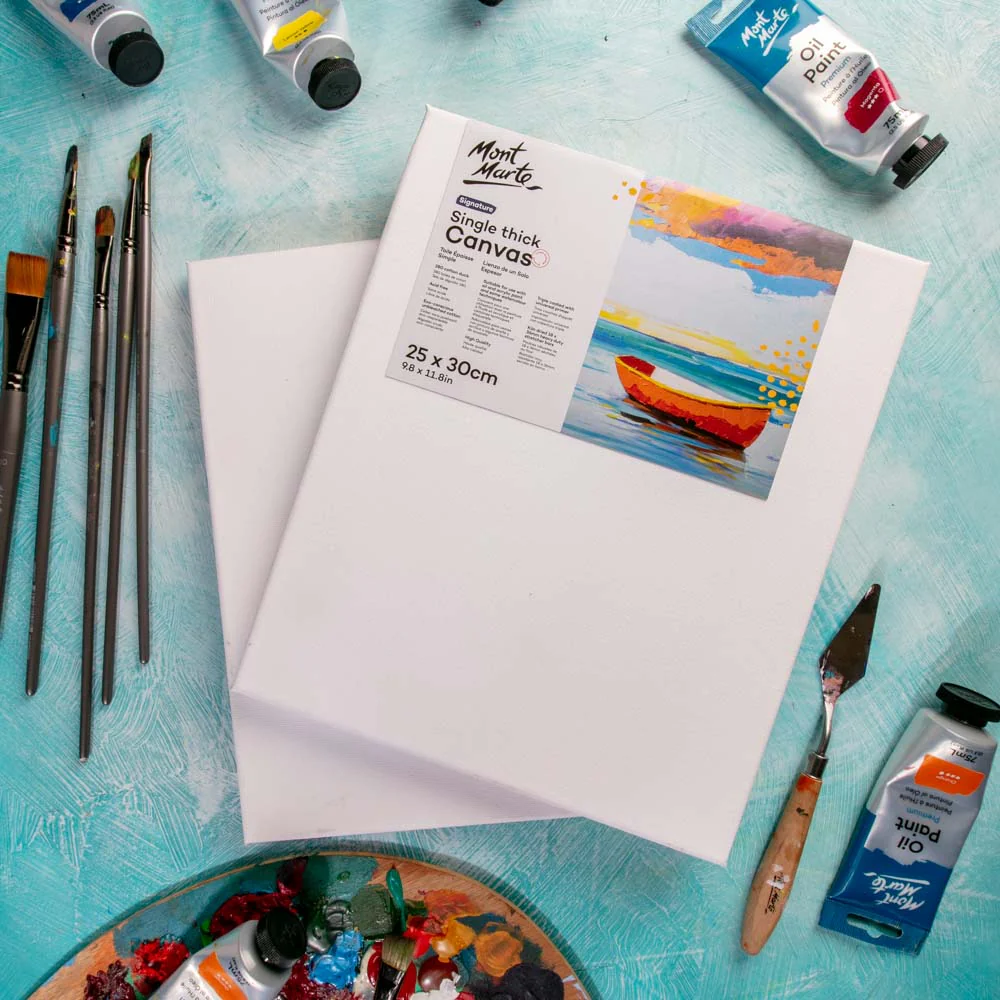 Single Thick Canvas Signature 25 x 30cm (9.8 x 11.8in) 2 Pack - Image 8
