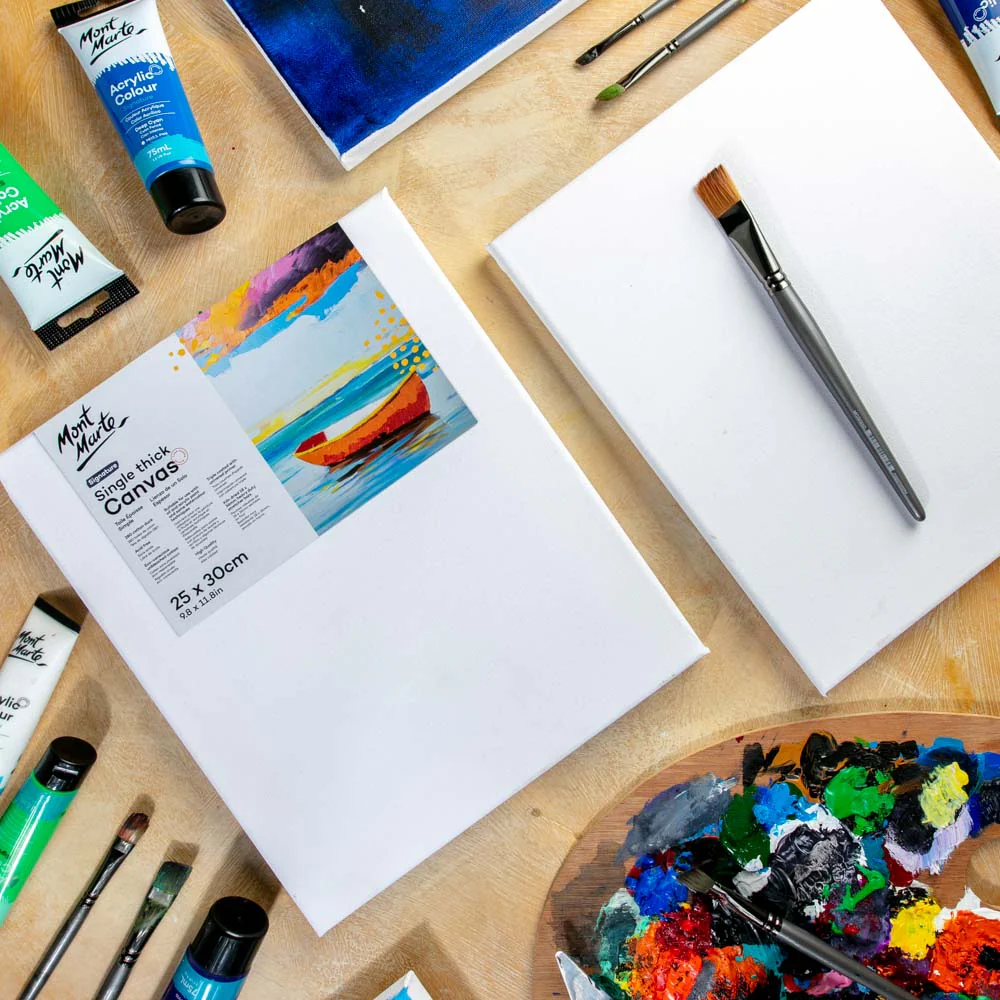 Single Thick Canvas Signature 25 x 30cm (9.8 x 11.8in) 2 Pack - Image 9