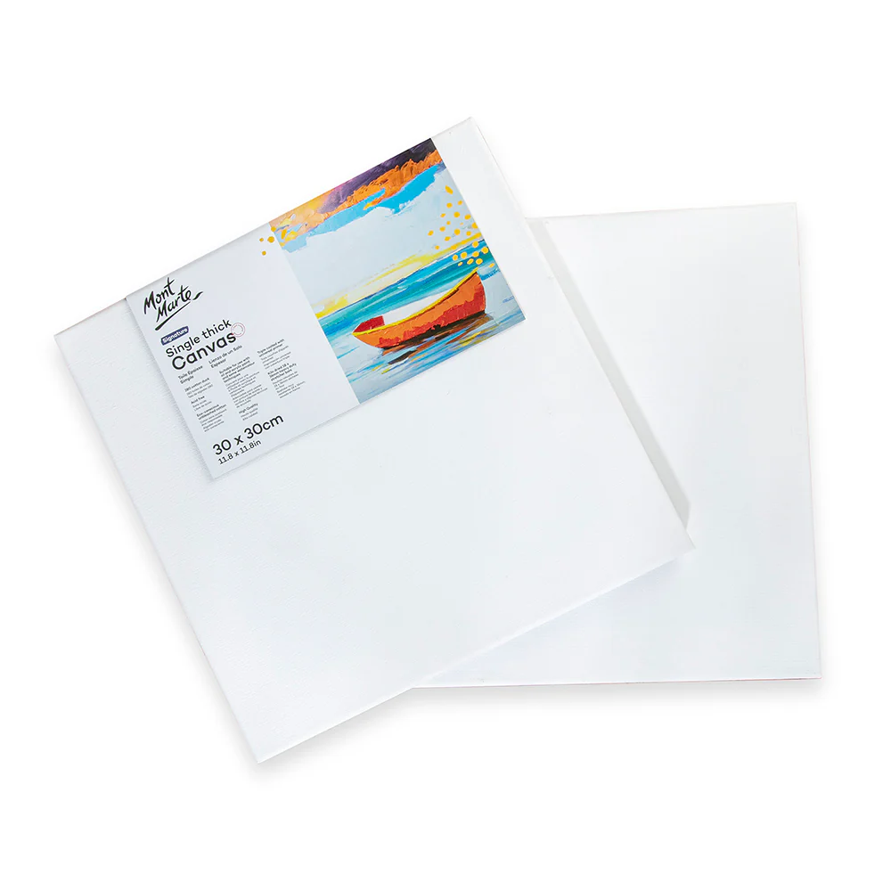 Single Thick Canvas Signature 30 x 30cm (11.8 x 11.8in) 2 Pack - Image 2