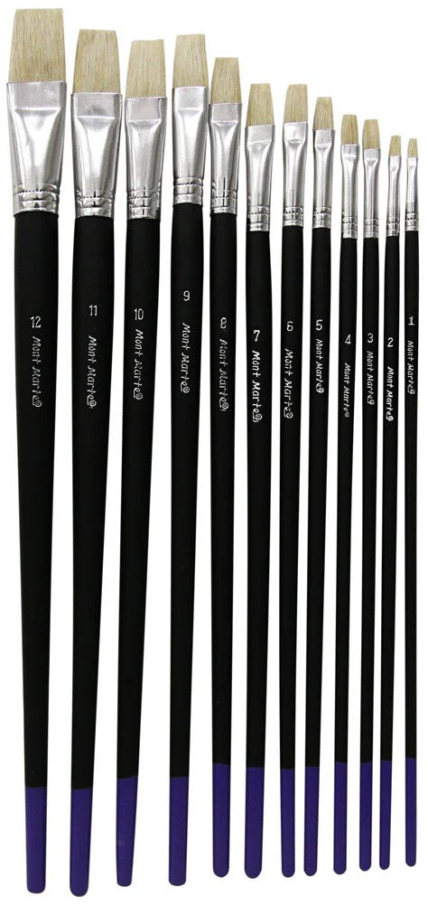 Studio Artist Brushes 12pce Flat 1-12 - Image 4