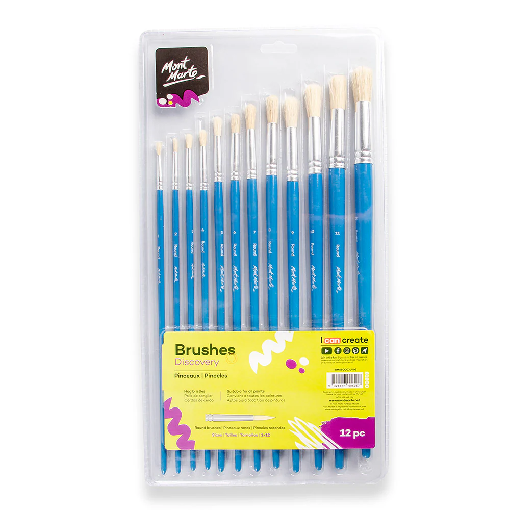 Studio Artist Brushes 12pce Round 1-12