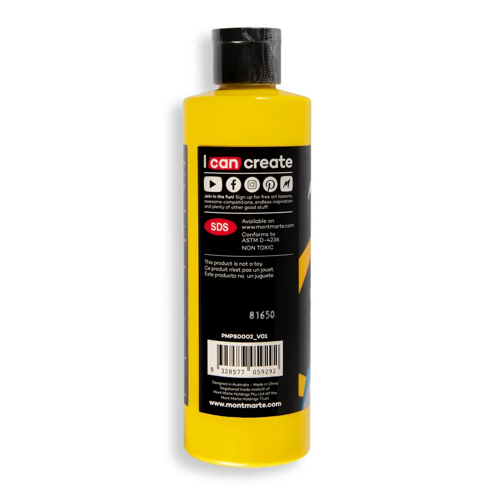 SuperCell Pouring Paint Premium 240ml (8.1 US fl.oz) - Bright Yellow - Image 4